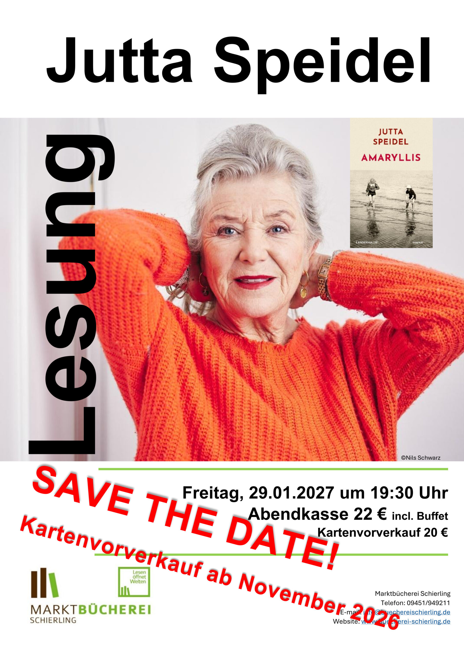 2027 01 29 Vorankündigung Lesung Jutta Speidel